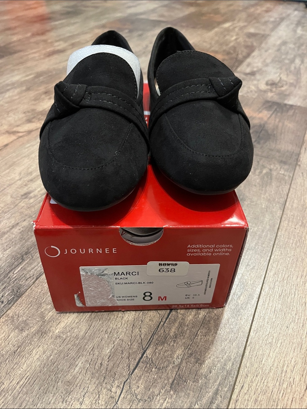 Journee Marci Black Slip-On Loafers - New with Box